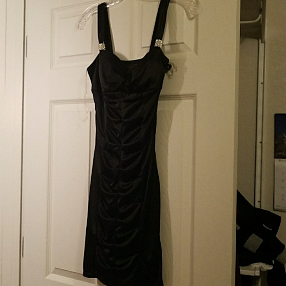Black mini dress
